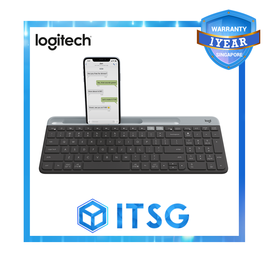 Logitech K580 Slim Wireless Multi-Device Keyboard - 1 Year Local Warranty